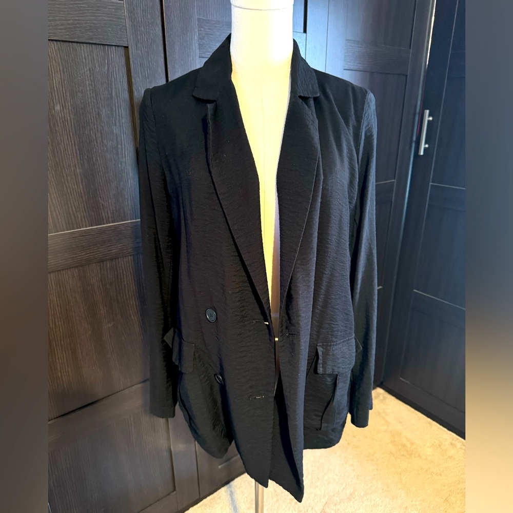 Black Simply Vera Chunky Blazer